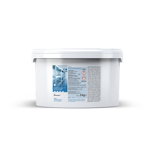 secchio da 2 kg di Newster disinfettante concentrato solido per superfici dure della Newpharm